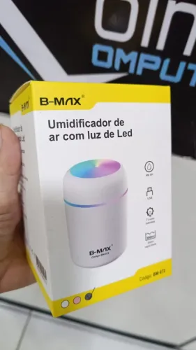 Umidificador de Ar Difusor de Aromas Luz Led B-max Bm-072  Portátil Loja Coimbra Entrega