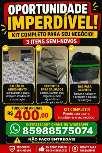 Balcão+ Expositor + Bag Delivery 400.00