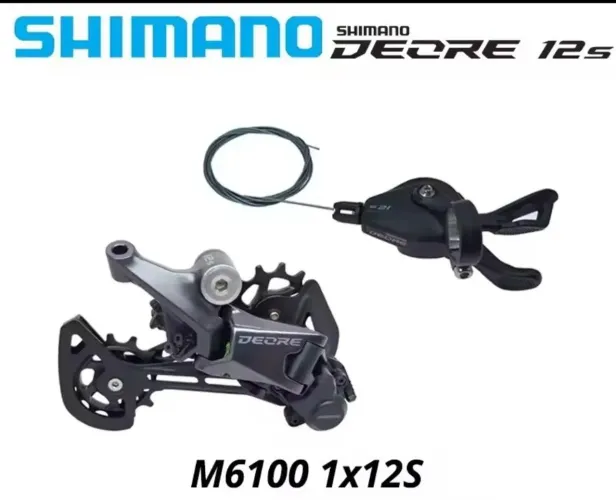 Câmbio e trocador Shimano Deore 12v