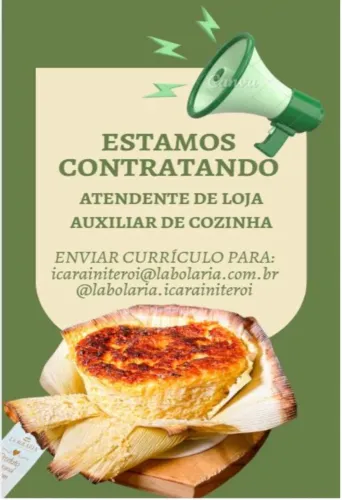 Vagas para atendente de loja e Auxiliar de cozinha