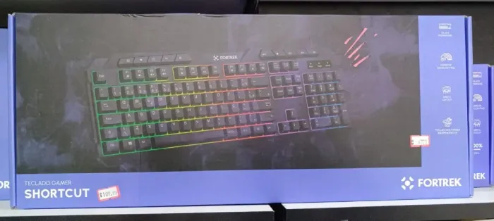 Teclado Gamer Fortrek Shortcut, Rainbow, Abnt2 Membrana Loja Coimbra Computadores Entrega