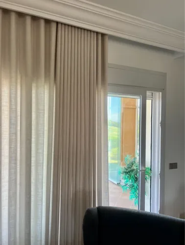 Cortina Wave de Linho Sob Medida | Maringá e Região