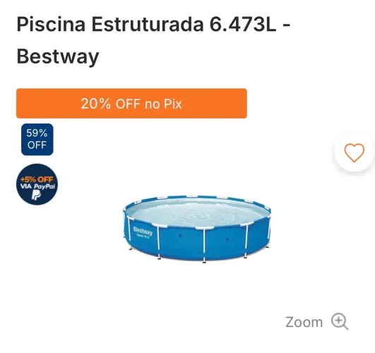 Piscina bestway 6473L. C 1 furo