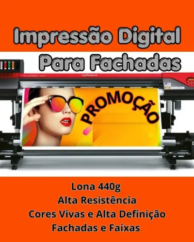 Impressão Digital Para Fachadas e Faixas 