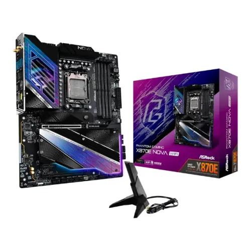 Placa Mãe Asrock X870E Nova WiFi DDR5 Socket AM5 Chipset AMD X870E ATX