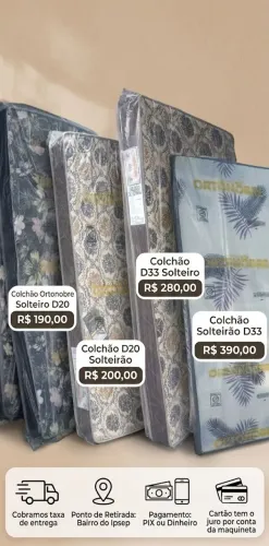 Apresentamos nossos colchões D20 solteiro marca automóvel no valor de r$ 190