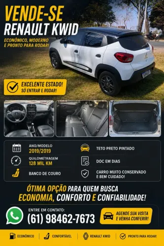 Renault Kwid Zen 1.0 Flex 12V 5P Mec. 2019