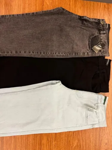 Calças baggy, com 3 cores disponíveis