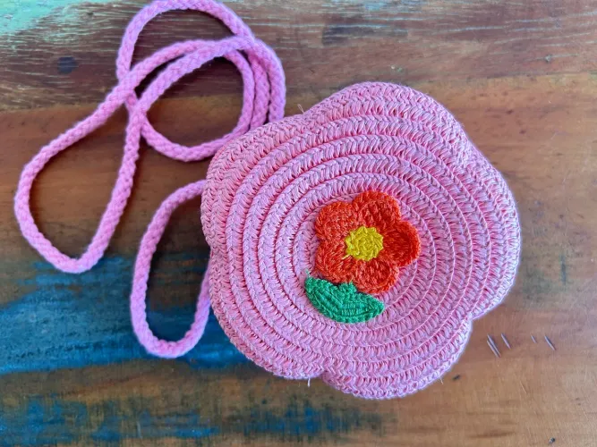 Bolsa infantil flor