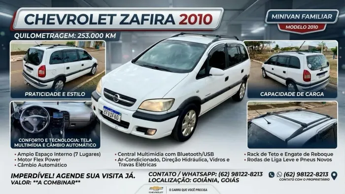 Chevrolet Zafira Expres. 2.0 MPFI Flexpower 5P AUT 2010