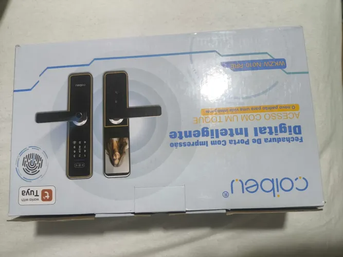 Fechadura de porta digital inteligente com impressão digital