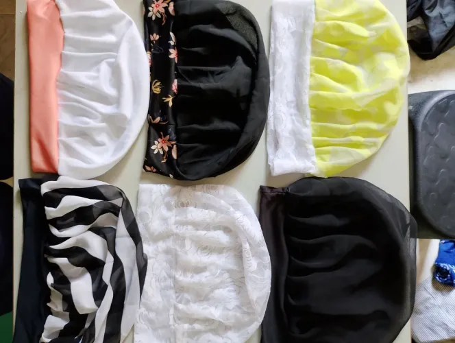 Toucas para cabelo super lindas,várias cores ,ZAP *