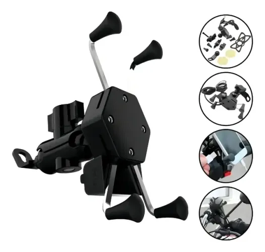 Suporte Celular Moto c/ Carregador