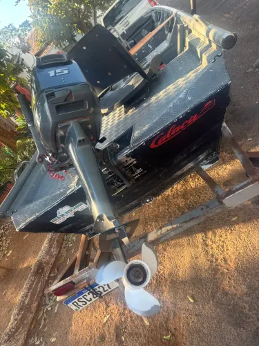 Kit canoa Motor e carretinha