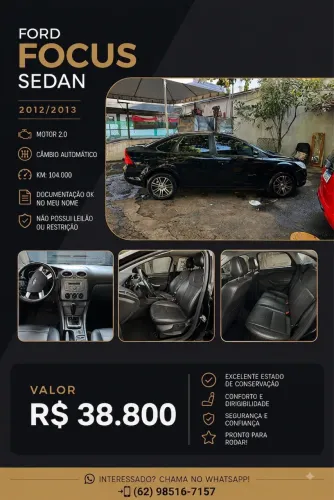 Ford Focus Sedan 2.0 16v/2.0 16V Flex 4P Aut. 2013