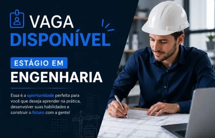 Vaga de estágio e técnico em edificações 