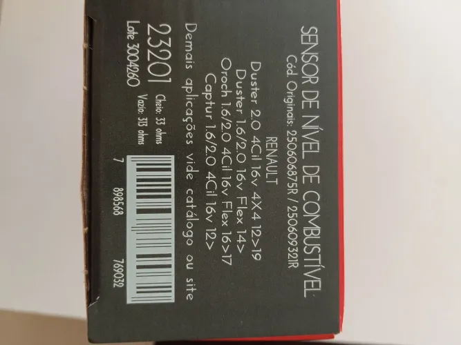 Sensor de nível combustível (Bóia)