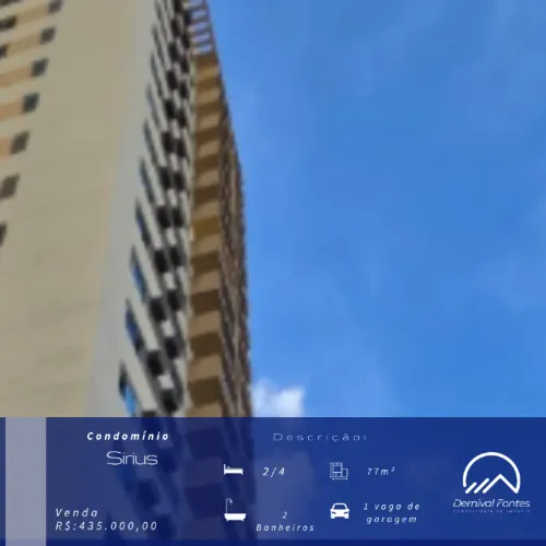 Apartamento à Venda no Condomínio Sirius Conforto, Vista Privilegiada e Qualidade de Vida