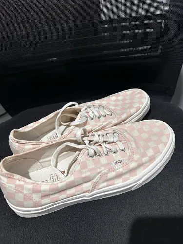 Vans checkboard rosa/branco edição especial