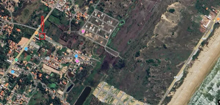 Terreno localizado a 170 Metros da Rod. dos Náufragos, 2 Km do Shopping e 2.5 km da Praia