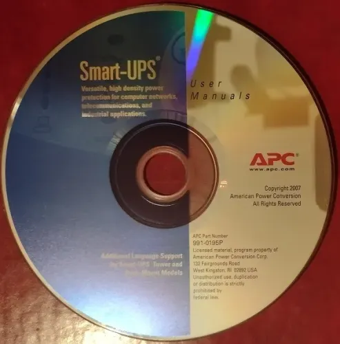 CD-ROM APC Smart-UPS - Importado - 2007