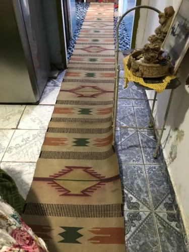 Linda passadeira Kilim turco legítimo 6 metros