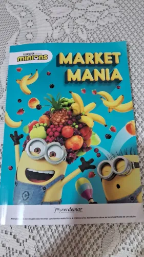 livro ilustrado oficial da campanha "Minions Market Mania" do Verdemar