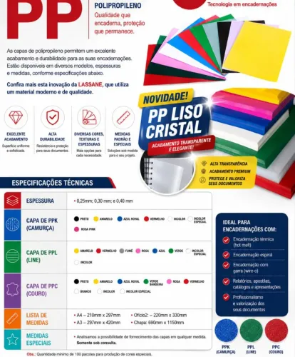 Capas A4 p encadernação