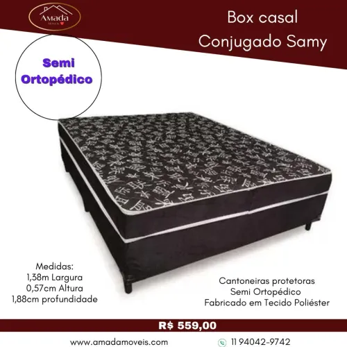 Cama box casal conjugada , à pronta entrega 