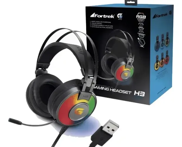 Headset Gamer Rgb G Pro H3 Cinza Fortrek