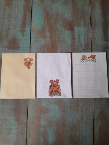 Lote 3 Papéis de Carta Vintage Garfield