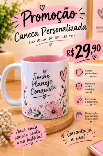 Canecas personalizadas com foto com nome