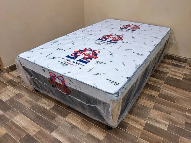 Cama Box Casal Ômega Zeus - Praticamente Nova
