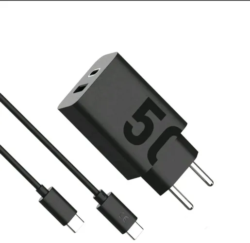 Carregador Turbo 50W Tipo C Carregador UItra Carregar Rápido 50W Tipo C e USB - NOVO