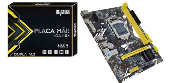 Placa Mãe H61 Pro Micro-atx Lga1155 Chipset Intel Ddr3 16gb
