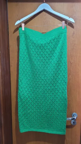 Saia verde tricot