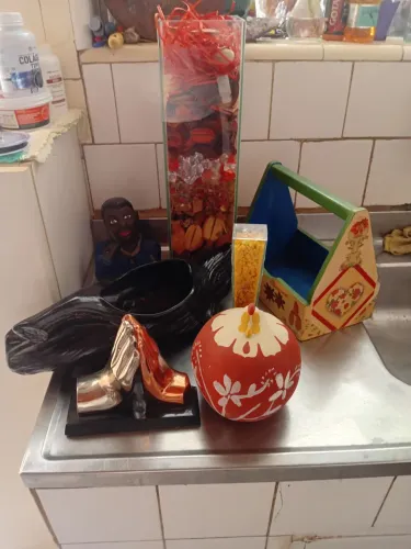 Objetos de decoração 
