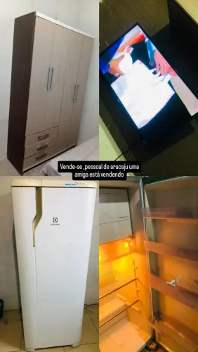 Vende-se geladeira,TV 32 polegadas, guarda roupa
