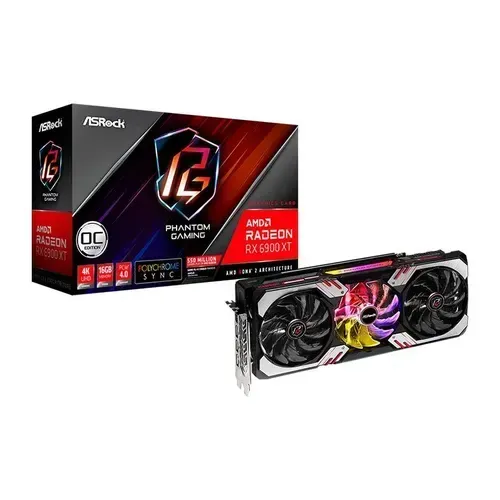 Placa de Vídeo RX 6900 XT ASRock AMD Radeon Graphics, 16GB GDDR6