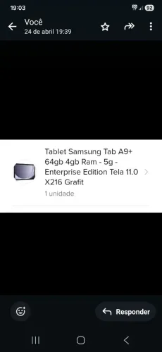 Tablet em ótimo estado usado poucas vezes
