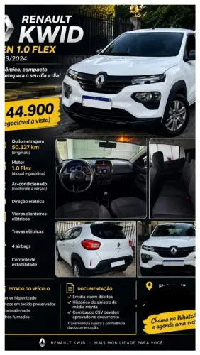 Renault Kwid Zen 1.0 Flex 12V 5P Mec. 2026