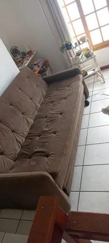 Sofá Cama retrátil com cama auxiliar, 3 lugares, pouco uso