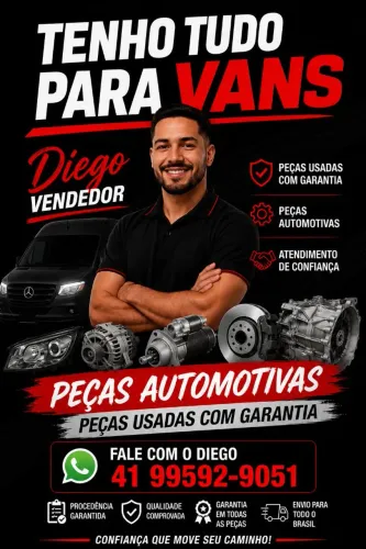 Temos peças automotivas vans usadas em Curitiba 