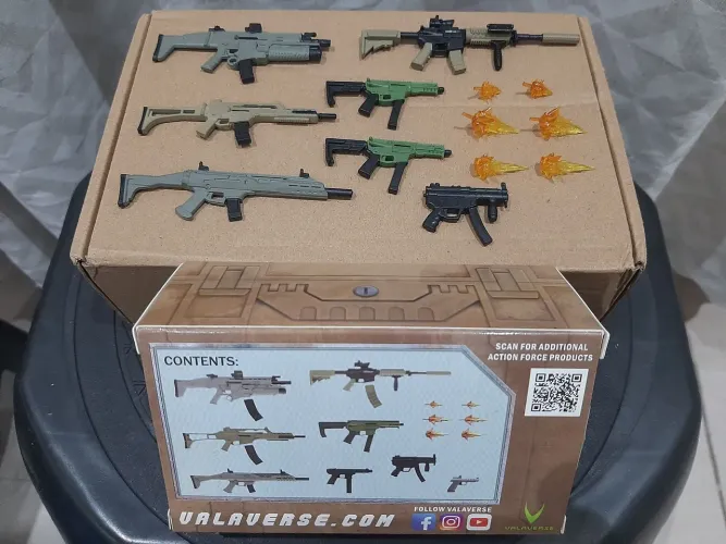 Pack de Armas para Figuras de Ação Action Force Valaverse GI Joe Classified Marvel Legends