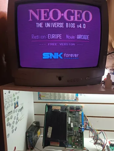 Neo Geo Mvs Mv-1fs-unibios 4.0+saídas De Controles Kof2004
