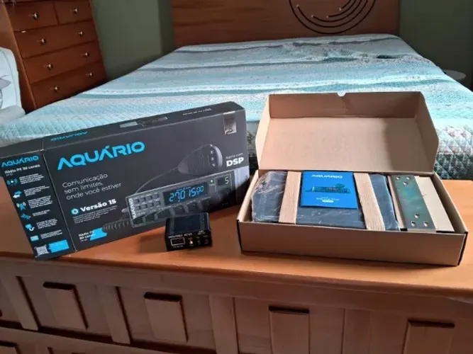Radio PX Aquários RP80 versão V15 com 80 canais Homologado pela Anatel na Caixa Novo 