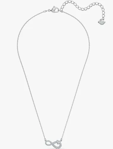 Colar Swarovski Infinito Original Prateado com Cristais | Excelente Estado