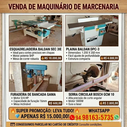 Maquinário de Marcenaria 