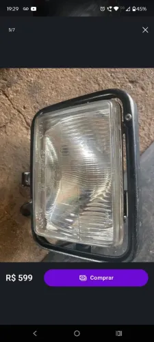 Farol e aro Yamaha dt200 original