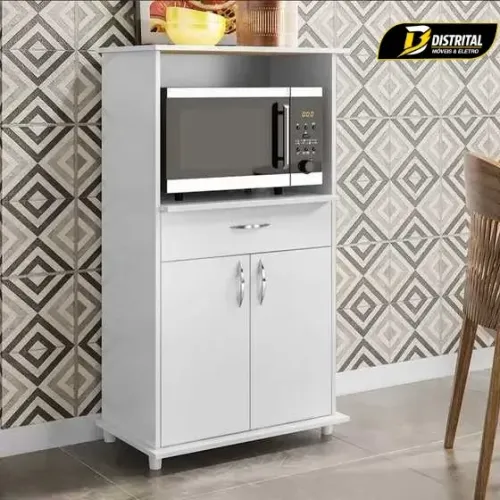 Balcão de Cozinha Multiuso com Espaço para Micro-ondas NT3070 Notável Novo